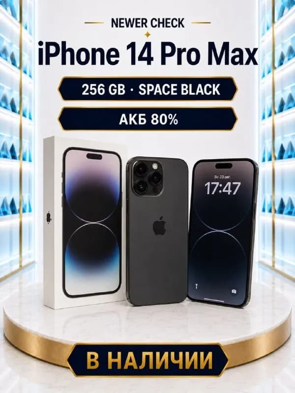 iPhone 14 Pro Max 256 GB — Space Black — Батуми — 1 450 ₾