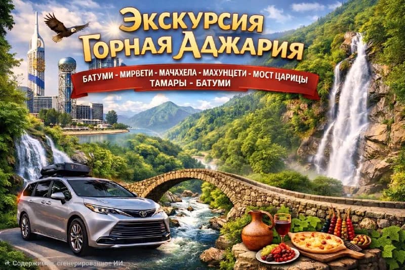 Экскурсия Горная Аджария за 1 день — Батуми — 200 ₾