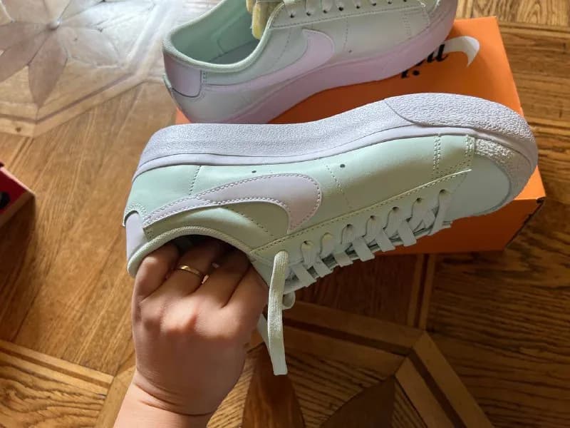 Nike Blazer Low Platdorm выполнены из натуральной кожи с замшевыми вставками. Оригинал, размер 38 25 — Ереван