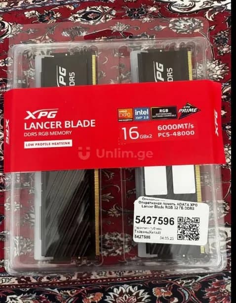 XPG DDR5 ОЗУ RGB 16 ГБ 6000 — Батуми — 600 499 ₾