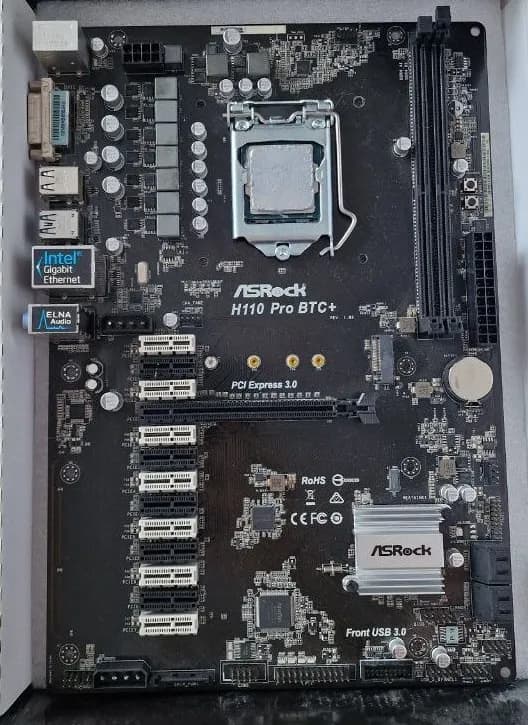Материнская плата ASRock H110 Pro BTC+ и проц — Батуми — 50 ₾