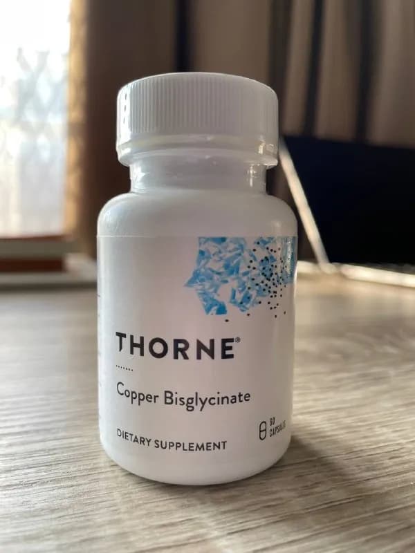 Thorne Copper Bisglycinate (медь), 60 капсул (по 2 мг). — Батуми — 30 ₾