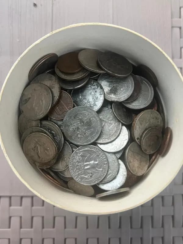 1,5 кг американских монет. Продам или обменяю на советские монеты. — Тбилиси