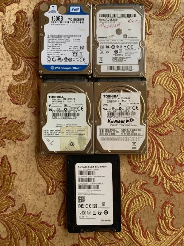 SSD 1×64gb, 2×160gb, 2×250gb. Все вместе 15.000драм. Отдельно можем обсудить. Использовались очень м — Ереван — 15 000 ֏