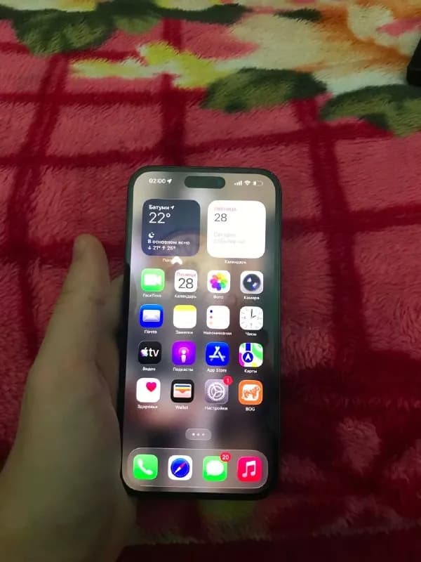 IPhone 14 Pro Max 128gb 85% АКБ 2 сим версия у телефона нечего не менялось все оригинальное цена тел — Батуми — 1 200 ₾