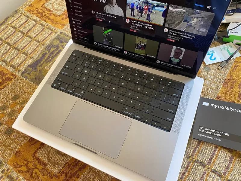 Apple MacBook Pro 14» M1 Pro, ноутбук в очень хорошем состоянии, без дефектов и царапин, в комплекте — Ереван — 570 000 ֏