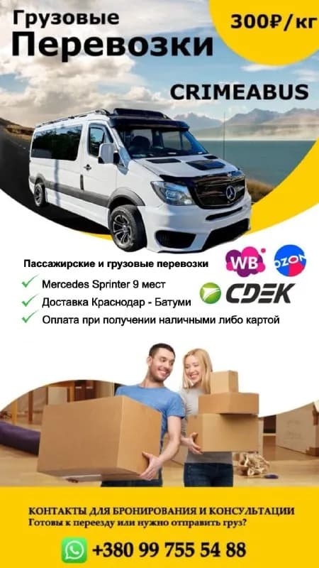 Mercedes Sprinter на 9 мест — Тбилиси — 8 000 ₽