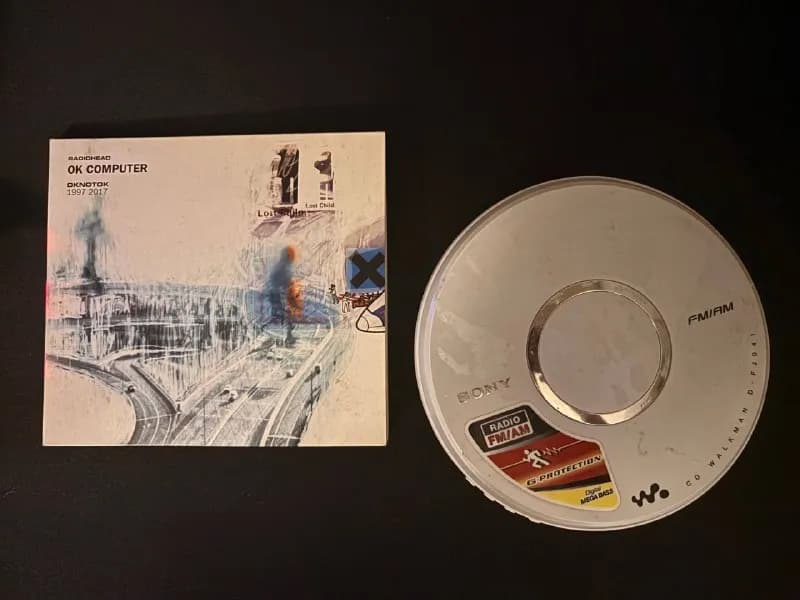 Sony Walkman D-FJ041 + Radiohead — OK Computer (2 CD) 🎧💿 — Батуми — 200 ₾