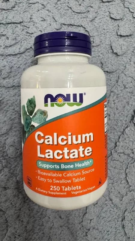 Calcium Lactate Now, 250 таблеток — Батуми — 50 ₾