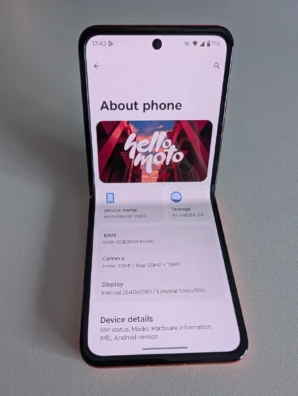 Motorola RAZR (2024) — 8/256 — Тбилиси — 300 ₾