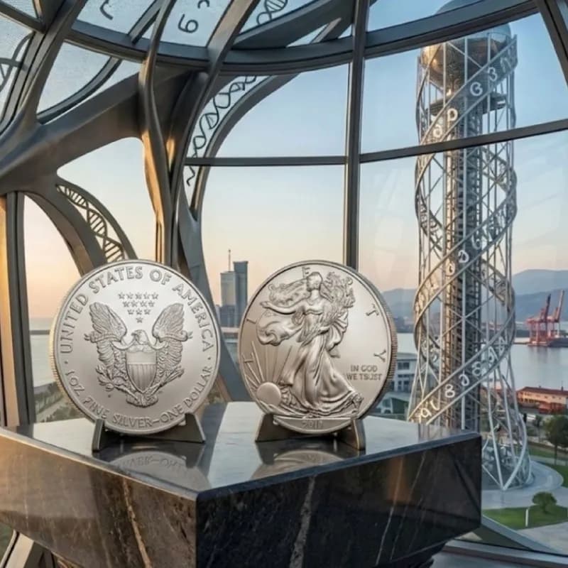 Монета American Silver Eagle 2011 — Батуми — 375 ₾
