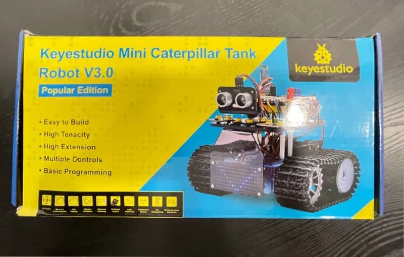 Keyestudio Mini Caterpillar Tank Robot V3.0 на базе Arduino. Идеально подходит для детей, студентов — Тбилиси — 140 ₾