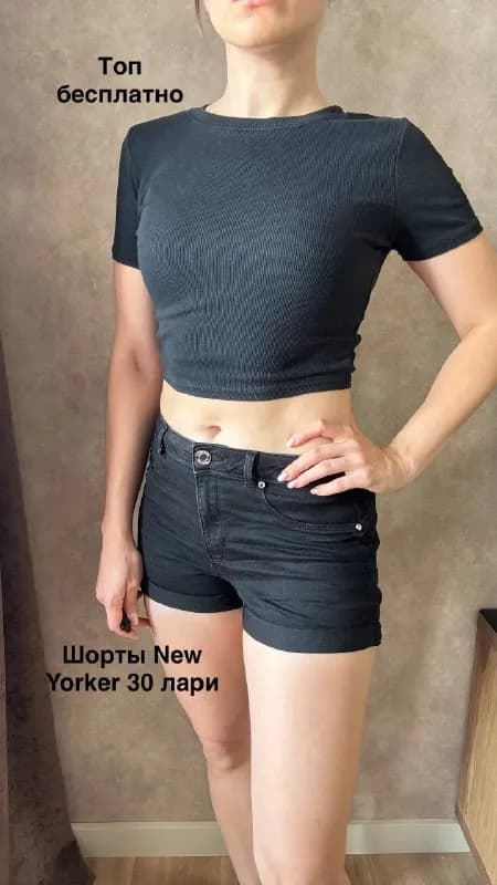 M (рост 1,68, параметры 91 см-73 см-99 см): шорты, топы, кофта «Pilates girl», боди, кофта зипка нов — Тбилиси