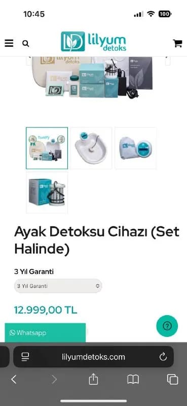Lilyum Detox — устройство для ионизированного очищения и расслабления организма, домашный детокс-апп — Тбилиси — 400 ₾