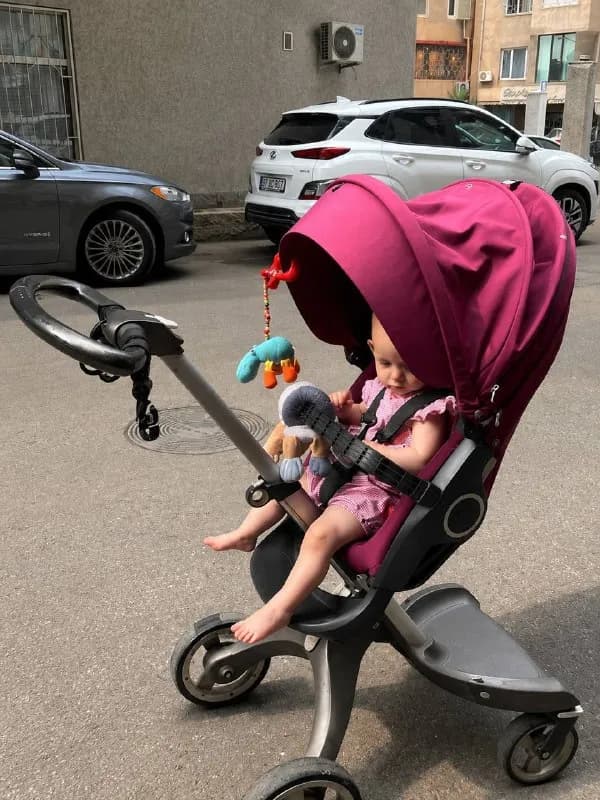 1. Коляска Stokke с двумя блоками: прогулочным и люлькой. Прогулочный блок можно устанавливать лицом — Тбилиси — 150 ₾