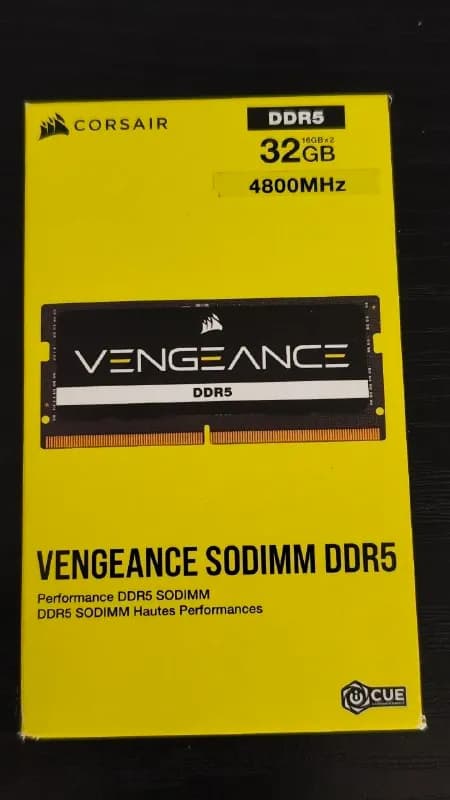 SODIMM 16X2 DDR5 4800. Новый нераспакованный блистер. 800 лари, или 300 usd наличными. — Тбилиси — 800 ₾