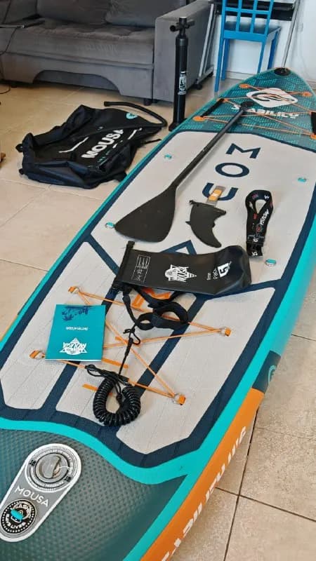 SUP-доска MOUSA Crocodile ORANGE, размером 11'6"x35"x6» (350*88*15см). Полная комплектация: насос, в — Батуми — 700 ₾