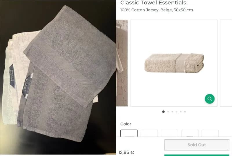 5 полотенец для рук Essentials — Тбилиси — 25 ₾
