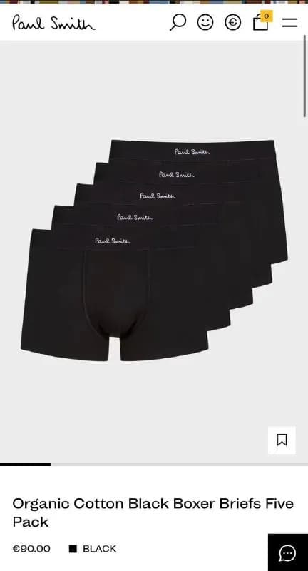 Paul Smith мужские боксеры / трусы. набор 5 шт (оригинал) — Тбилиси — 110 ₾