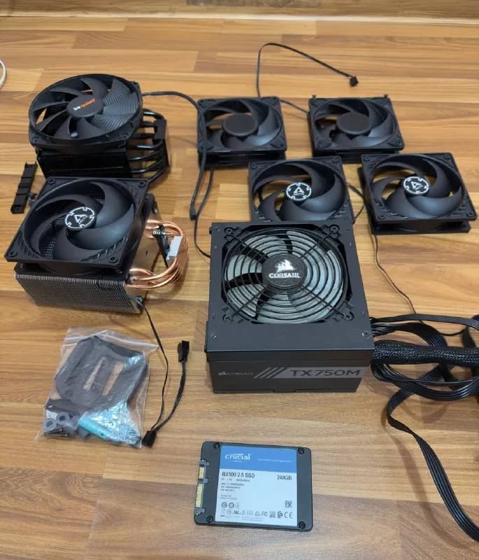 Компьютерные запчасти: SSD, кулеры, вентиляторы, БП — Батуми — 100 ₾