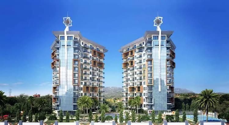 1+1 в Tekinoglu Residence Mahmutlar — Анталия — 500 €