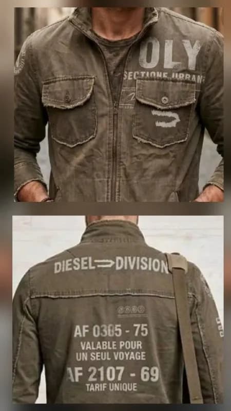 Куртка DIESEL оригинал, хаки, XL/2XL — Батуми — 300 ₾
