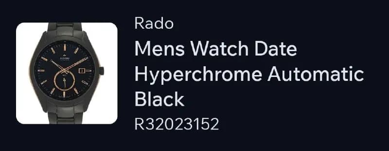 Rado HyperChrome Automatic R32023152. — Тбилиси — 2 000 ₾