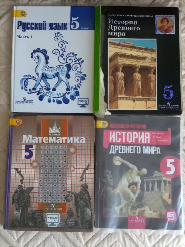 Учебники 5 класс: литература, русский, математика, история — Батуми — 15 ₾