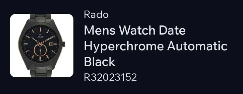 Rado HyperChrome Automatic R32023152. — Тбилиси — 2 000 ₾