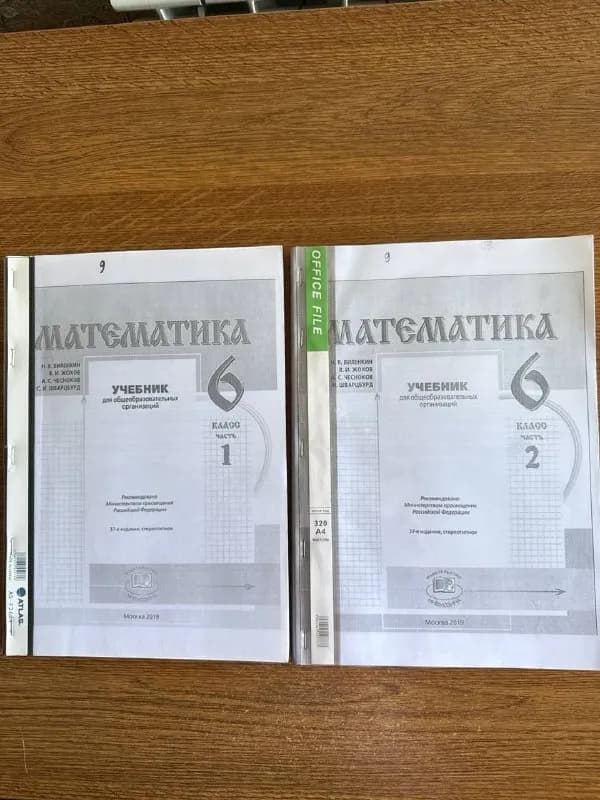 Распечатки по математике 6 класс 2 части Виленкин — Батуми — 10 ₾
