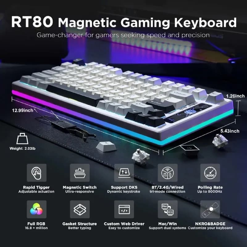 YUNZII RT80 (Rapid Trigger) — Батуми