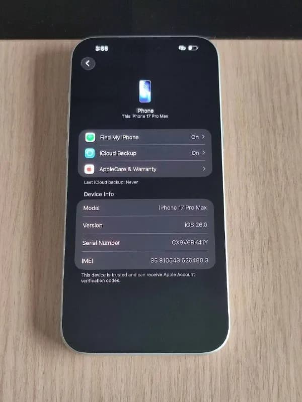 iPhone 17 pro max 256 Gb silver — Батуми — 1 250 $