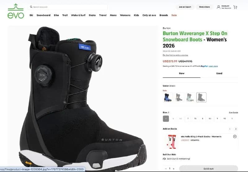 Burton Waverange X Step On Snowboard Boots, размер 7.5. Новые в коробке, покупались в подарок, не по — Тбилиси — 900 ₾