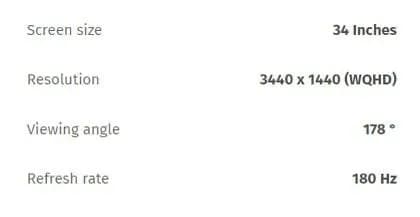 34’ Xiaomi Curved Gaming 3440×1440 180Hz — Тбилиси — 650 ₾