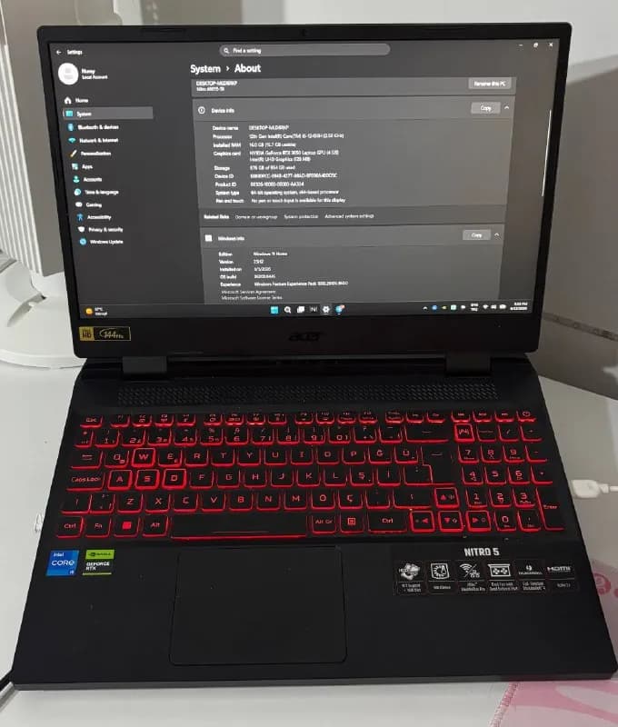 Acer Nitro 5 AN515-58 — 29 000 TL — Стамбул — 29 000 ₺