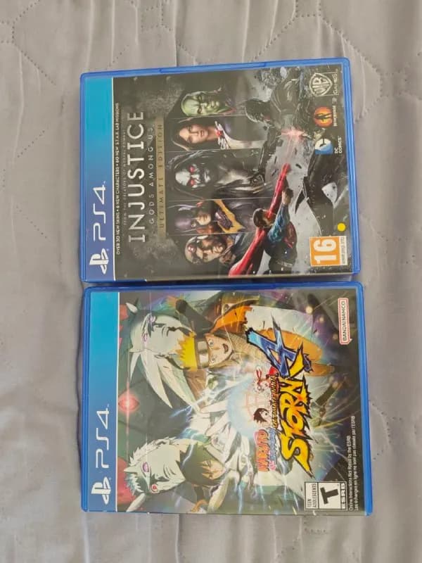 1)диски на PS4(подойдут на PS5). Naruto и Injustice. Состояние идеальное. По 25лари за каждую, или 4 — Батуми — 25 ₾