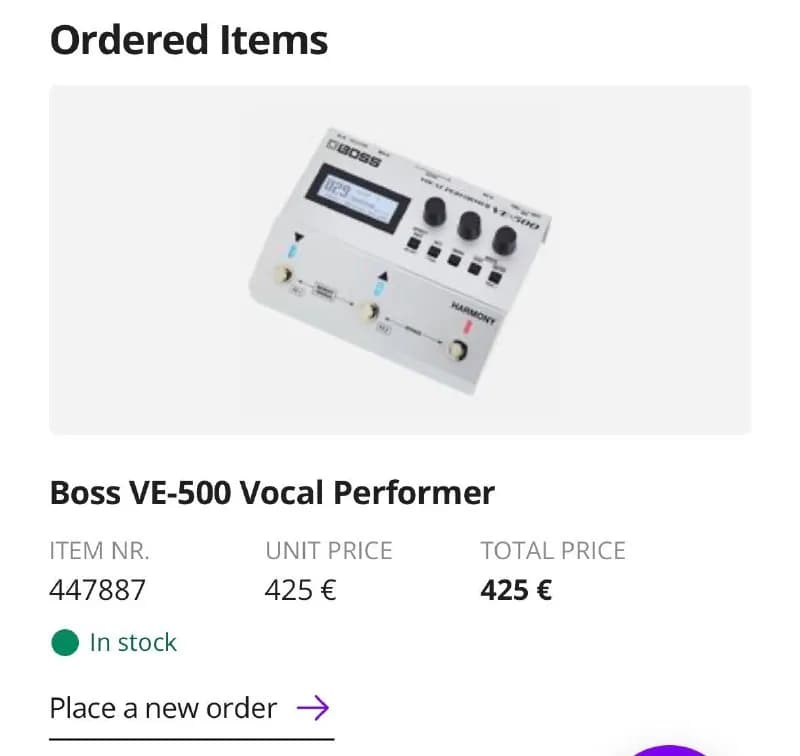 Boss VE-500 вокальный процессор — Батуми — 350 $