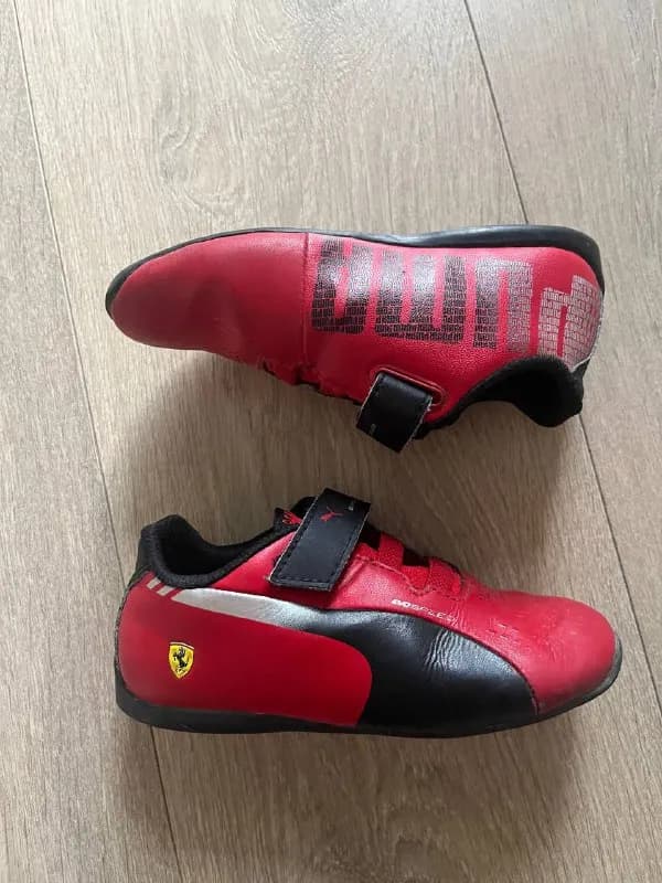 Кроссовки Puma Ferrari кожаные на липучке, размер 25 — Алматы — 5 000 ₸