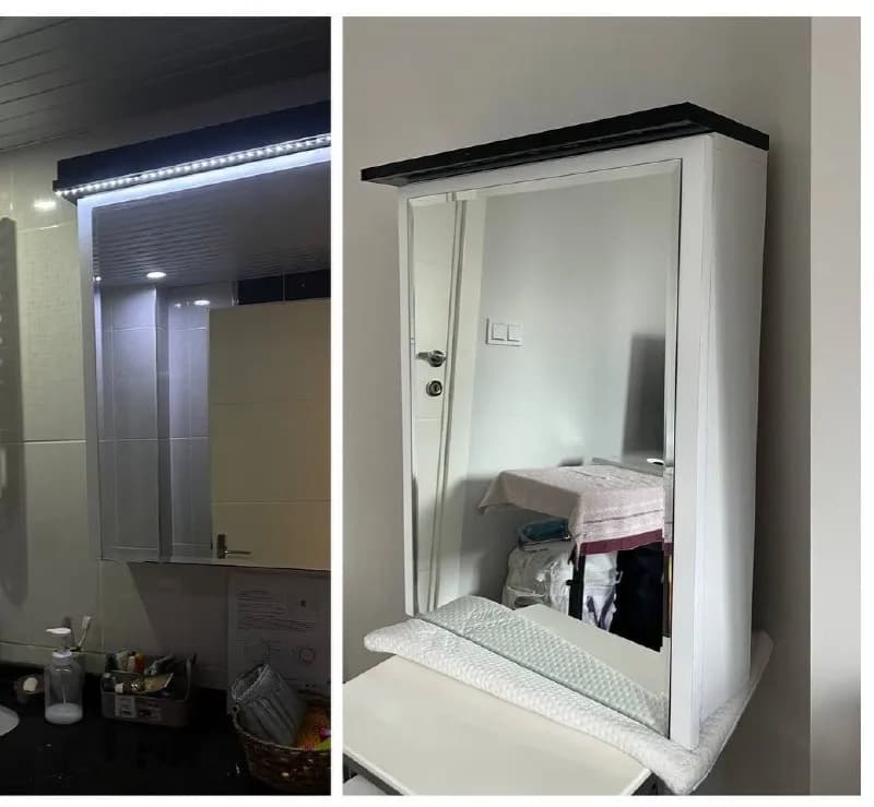 Зеркальный шкаф для ванной с LED подсветкой — Анталия — 1 100 ₺