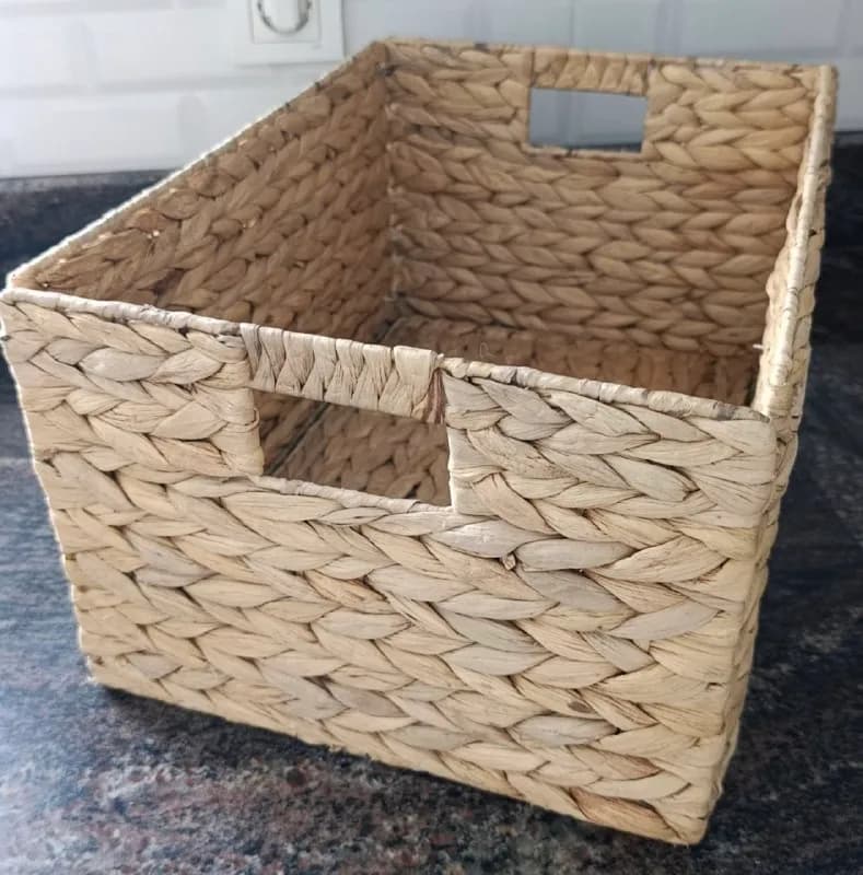 Плетёная складная корзина 42×30×22 — Анталия — 500 ₺
