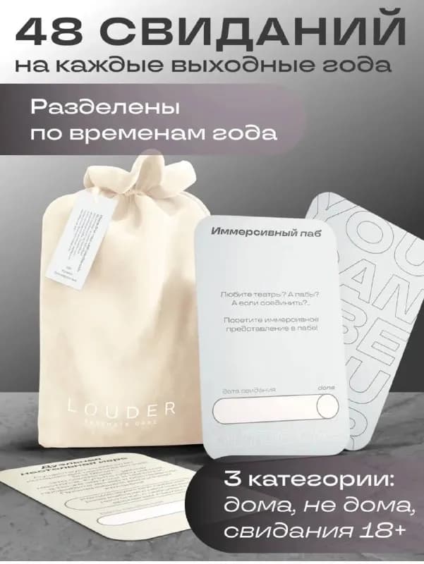 Набор карточек свиданий 48 шт — Батуми — 20 ₾