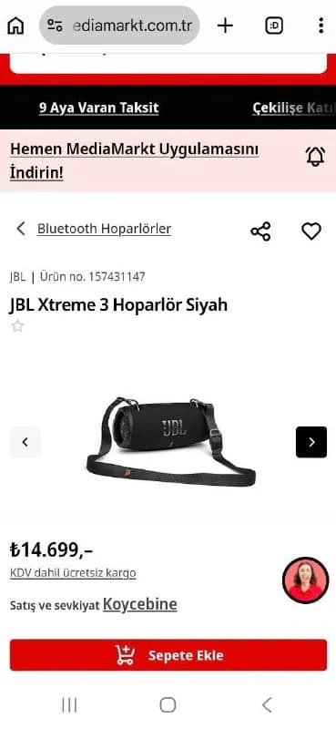 Портативная bluetooth колонка JBL Xtreme 3 — Анталия — 12 000 ₺