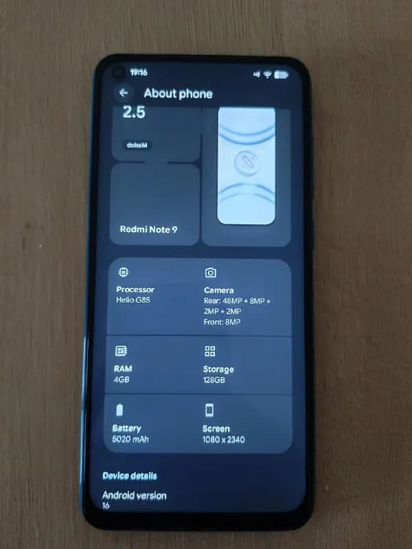 Xiaomi Redmi Note 9. 4/128 Гб, 2 SIM. В хорошем рабочем состоянии. — Батуми — 160 ₾