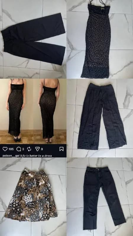 Zara размера s, чуть подшиты в длине на девушку 160 см, летние, осенью тоже носились нормально. (20 g — Тбилиси — 20 ₾