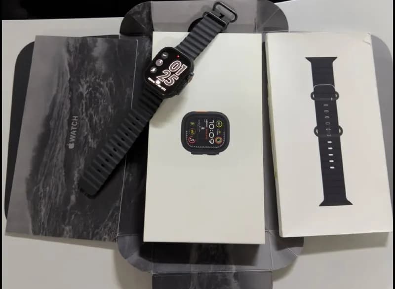 Apple Watch Ultra 2 (черные). Идеальное состояние. Полный комплект. Состояние аккумулятора — 97%. Це — Батуми — 1 250 ₾