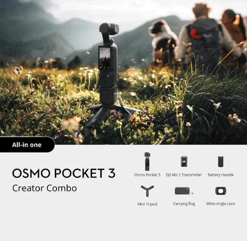DJI Osmo Pocket 3 Creator Combo — практически новая, в отличном состоянии. — Тбилиси — 1 200 ₾
