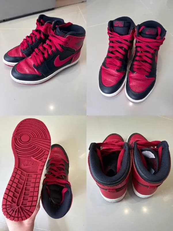 1. Высокие черно-красные кроссовки в отличном сосочнии, пару раз б/у Air Jordan 36 р-р (23 см)- 120 — Батуми — 120 ₾