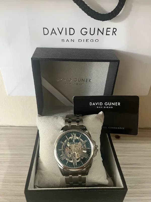 Оригинальный автоматический часы David Guner, с коробкой — Анталия — 3 200 ₺