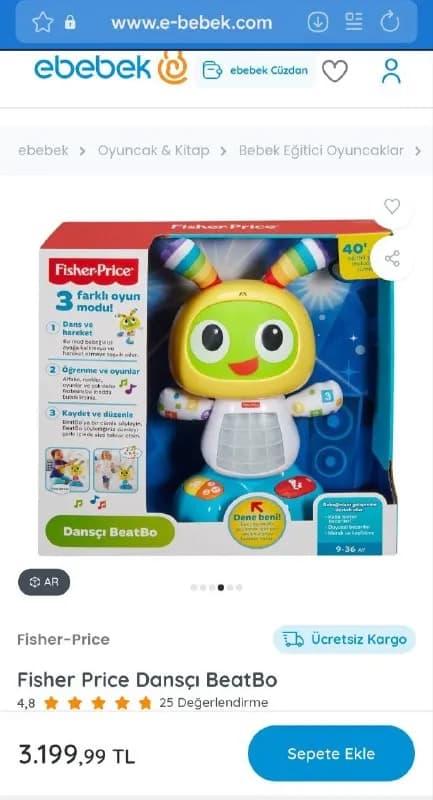 Музыкальный робот Fisher Price — Анталия — 1 500 ₺