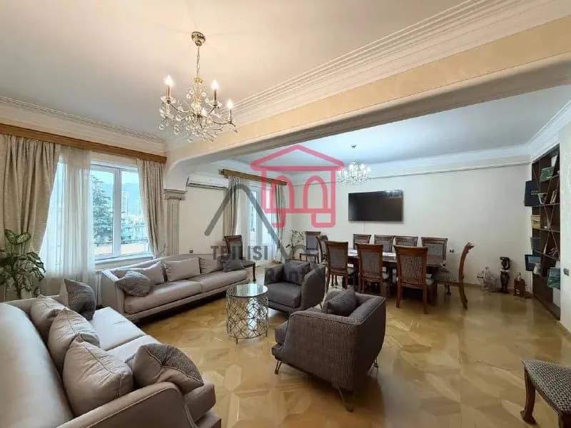 Сдается просторная квартира с 3 спальнями, отдельной кухней и 2 балконами в центре сабуртало — Тбилиси — 1 300 $